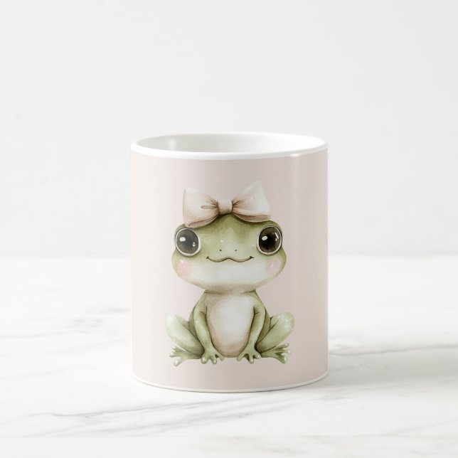 Caneca De Café Sapo Laço Rosa (Centro)