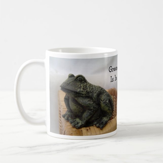 Caneca De Café Sapo Legal Verde Está Na Moda (Esquerda)
