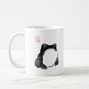 Caneca De Café Sapo Ranzinza Japonês Sapo Animal Engraçado Sem Im