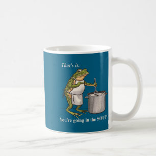 Caneca De Café Sapo Retro Divertido É Isso Você Vai Na Sopa