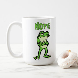 Caneca De Café Sapo Sassy Engraçado Não, Sapinhos Mal-humorados I