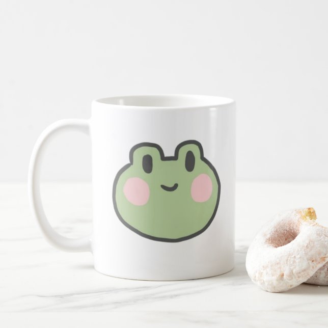 Caneca De Café sapo sorridente (Com Donut)