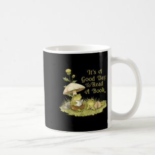 Caneca De Café Sapo toad lê livro professores alunos crianças liv