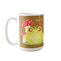 Sapo Verde Bonito Sentado Na Natureza