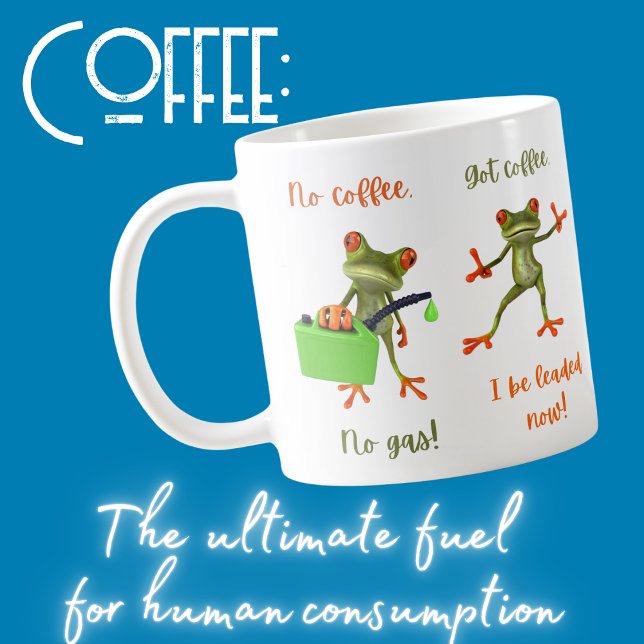 Caneca de café sapo verde-branca (Criador carregado)