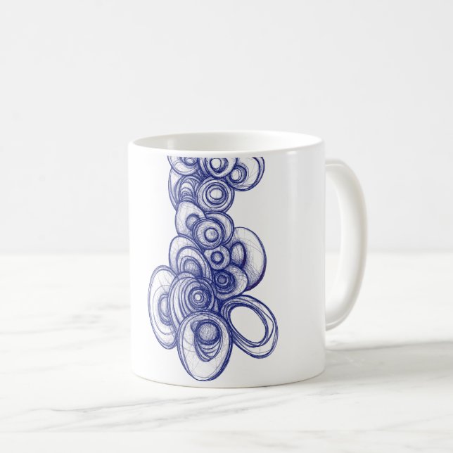 Caneca De Café Sapphire Abyss (Frente Esquerda)