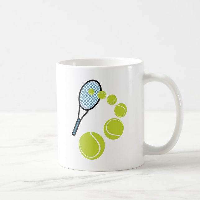 Caneca De Café SAQUE da FATIA do FÃ de tênis (Direita)