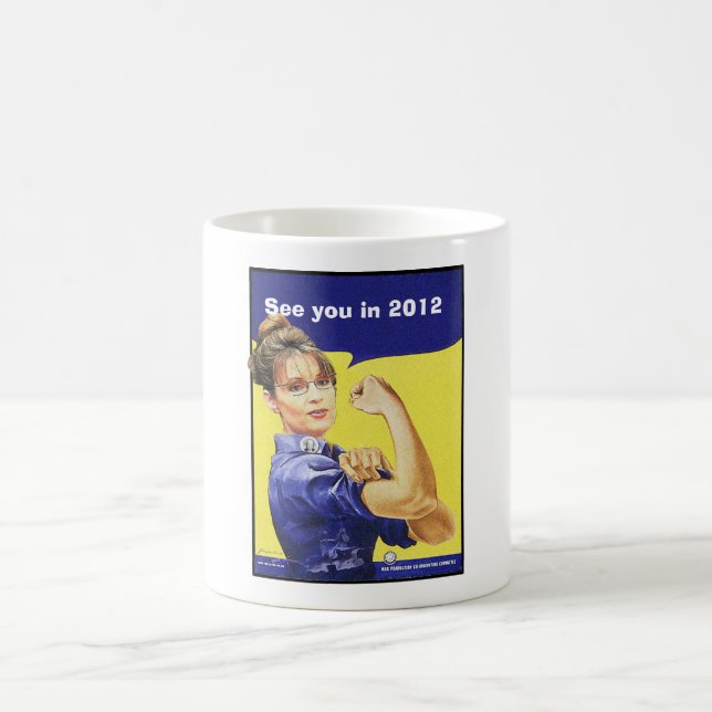 Caneca De Café Sarah Palin - veja-o em 2012 (Centro)