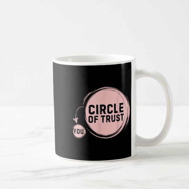 Caneca De Café Sarcasm Circle Of Trust Funny  (Direita)