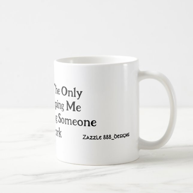 Caneca De Café Sarcasmo alimentado a cafeína (Direita)