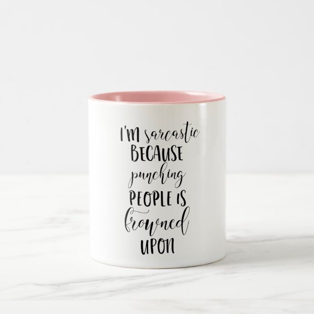 Caneca de café - sarcasmo, citações engraçadas, (Centro)