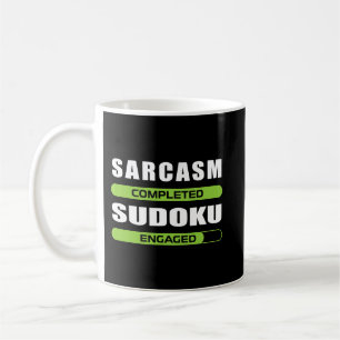 Caneca De Café Sarcasmo Engraçado E Sudoku Para O Lover Do Jogo D