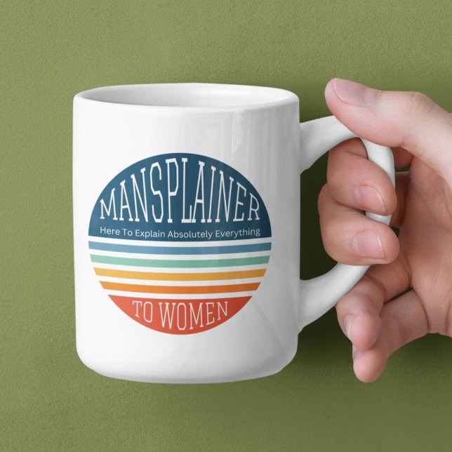 Caneca De Café Sarcastic Mansplainer (Criador carregado)