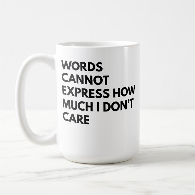 Caneca de café sarcástica engraçada para trabalhad (Esquerda)