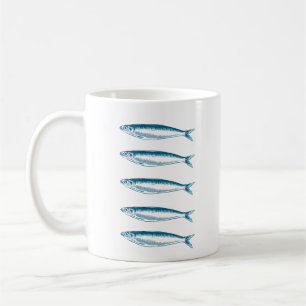 Caneca De Café Sardinha Pescador