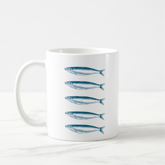 Caneca De Café Sardinha Pescador (Esquerda)