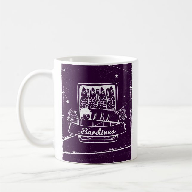 Caneca De Café Sardinhas em lata em estado de tensão (Esquerda)