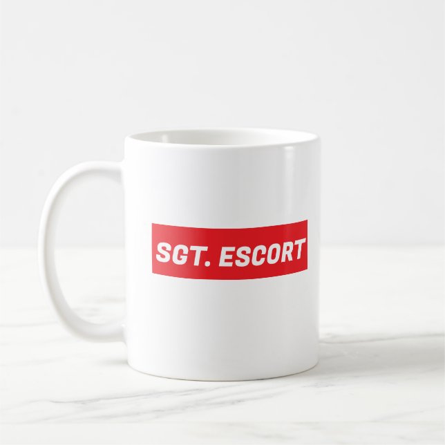 Caneca De Café Sargento Escort (Esquerda)