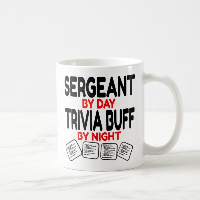Caneca De Café Sargento Loves Tocando Trivia (Direita)