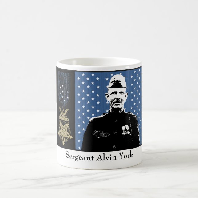 Caneca De Café Sargento York e a medalha da honra (Centro)