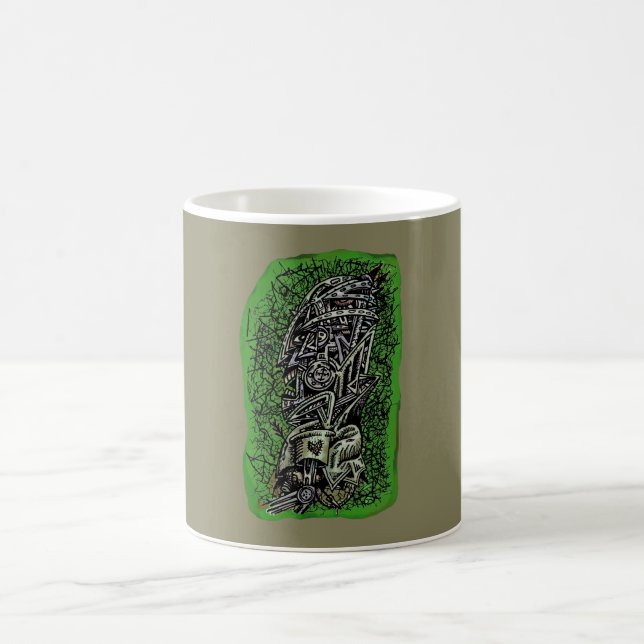 Caneca De Café Sargento Zombie, por Brian Benson (Centro)