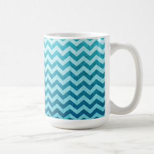 Caneca De Café Sarja de Nimes Chevron por Shirley Taylor