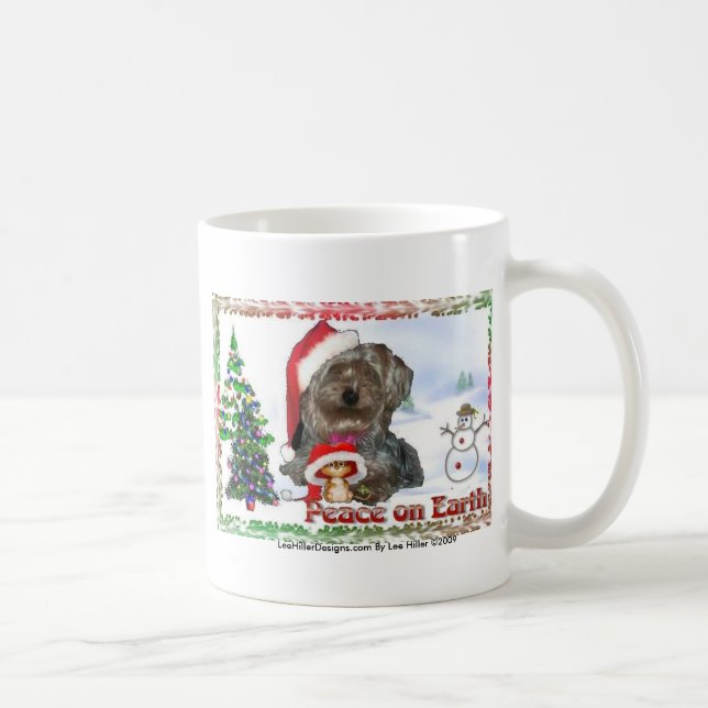 Caneca De Café Sasha Sydney Silky Dog Mouse Holiday Gifts (Direita)