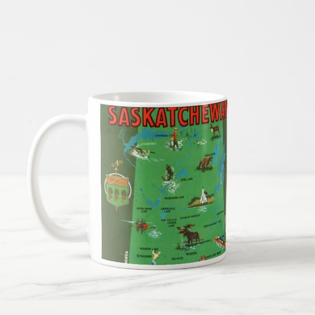 Caneca De Café Saskatchewan Canada Mug (Esquerda)