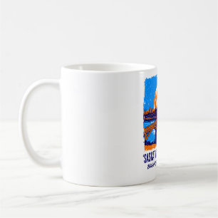 Caneca De Café Saskatoon Saskatchewan Ponte Cidade Harvest Moons