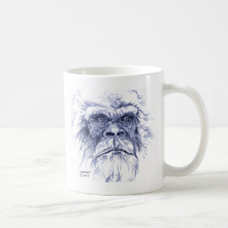 Caneca De Café Sasquatch azul grande