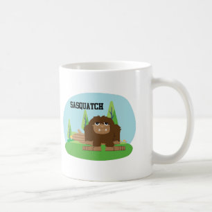 Caneca De Café Sasquatch de Cartoon Bonito