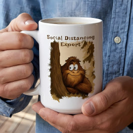 Caneca De Café Sasquatch de Especialistas em Distância Social