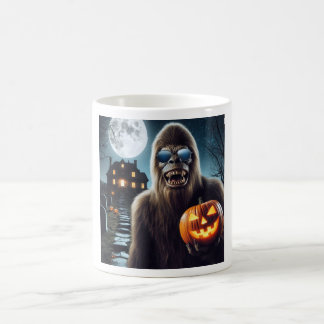 Caneca De Café Sasquatch no Halloween