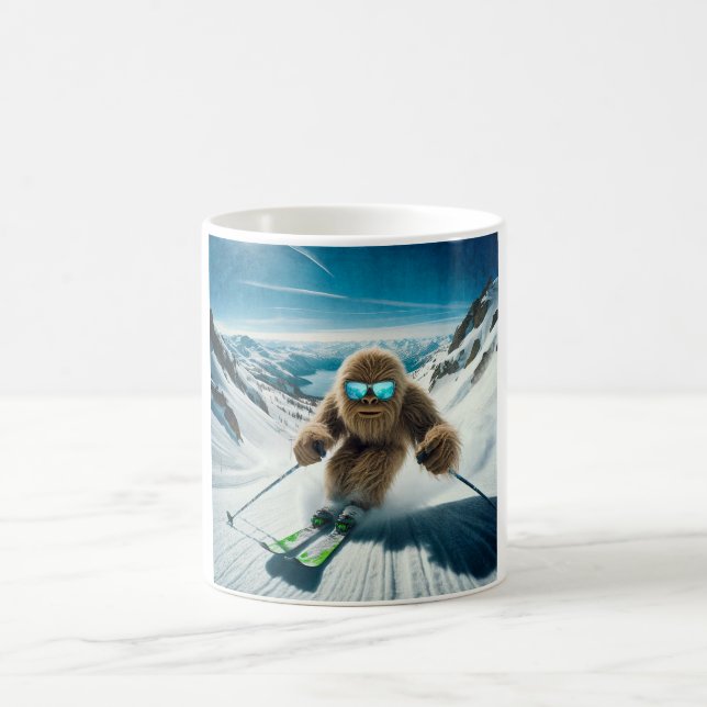 Caneca De Café Sasquatch o Skier (Centro)