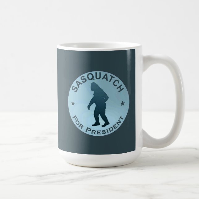 Caneca De Café Sasquatch Para Presidente (Direita)