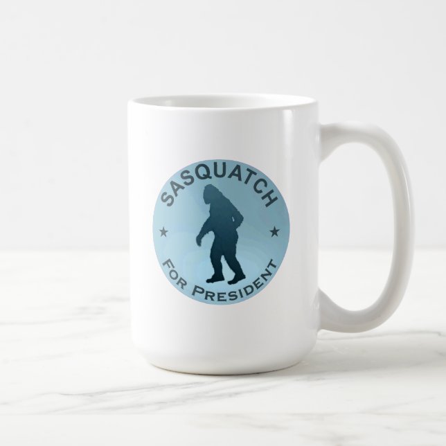 Caneca De Café Sasquatch Para Presidente (Direita)