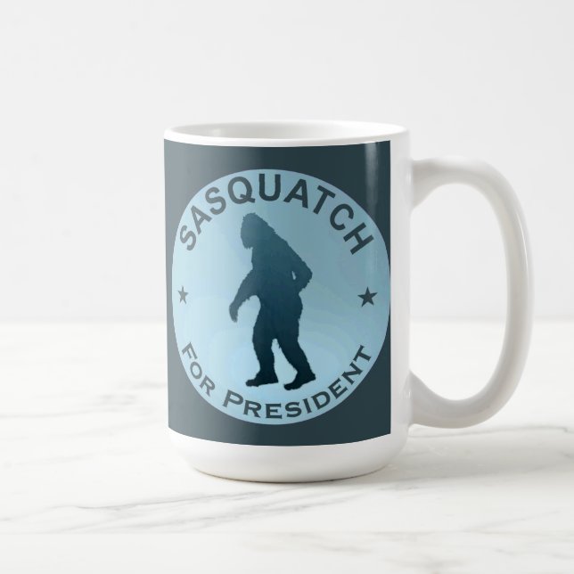 Caneca De Café Sasquatch Para Presidente (Direita)