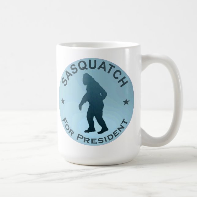 Caneca De Café Sasquatch Para Presidente (Direita)