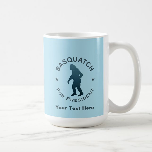 Caneca De Café Sasquatch Para Presidente (Direita)