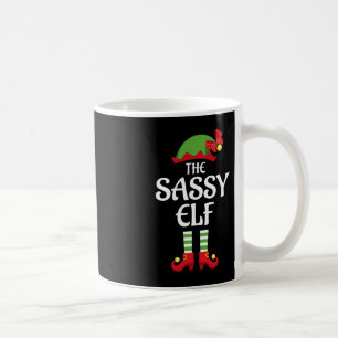 Caneca De Café Sassy Elf Family Matching Group Natal