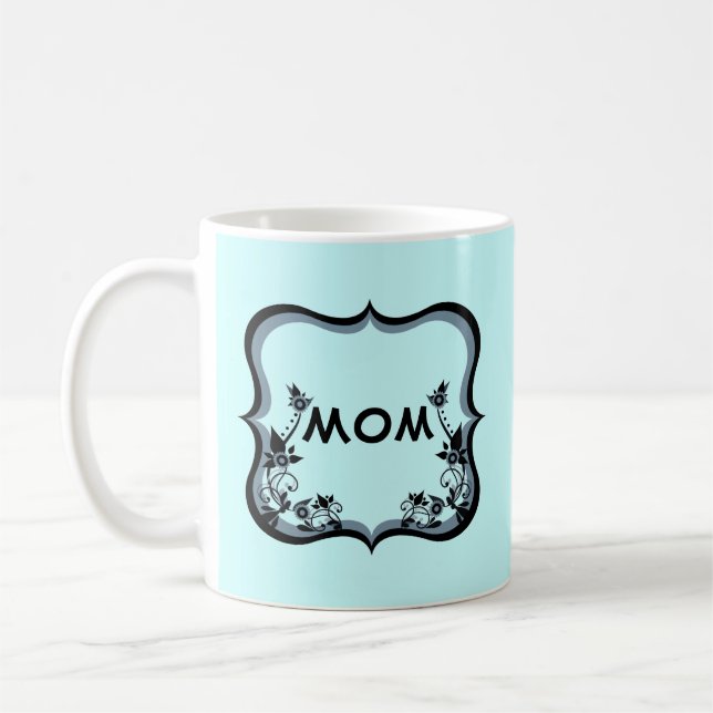 Caneca De Café Sassy Floral Personalizável Mãe Mug (Esquerda)