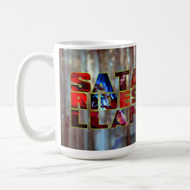 Caneca De Café Satã dirige um lama (Esquerda)