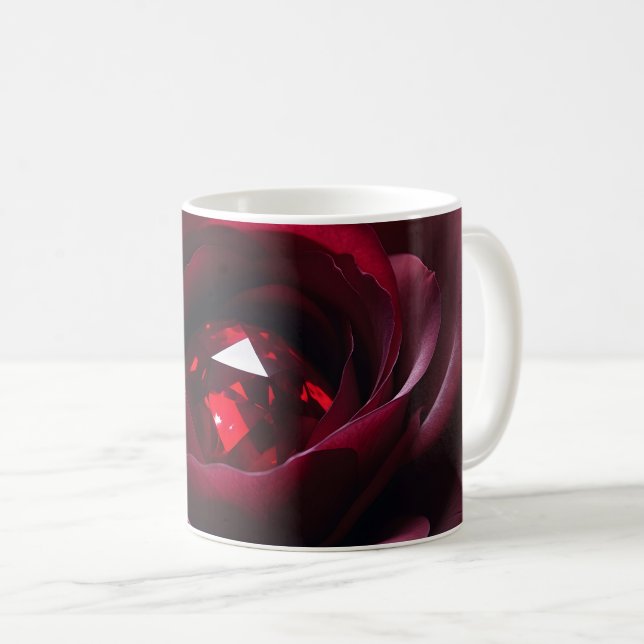 Caneca De Café Satinheart Rouge – Ruby Rose Mug (Frente Esquerda)