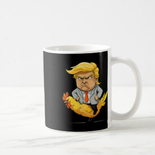 Caneca De Café Sátira de Trump Galo Jockey - Humor Político Diver