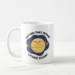 Caneca De Café Saturno Que Confrontou O Planeta Engraçado Para Ba
