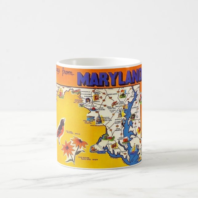 Caneca De Café Saudação Antiga de Maryland (Centro)