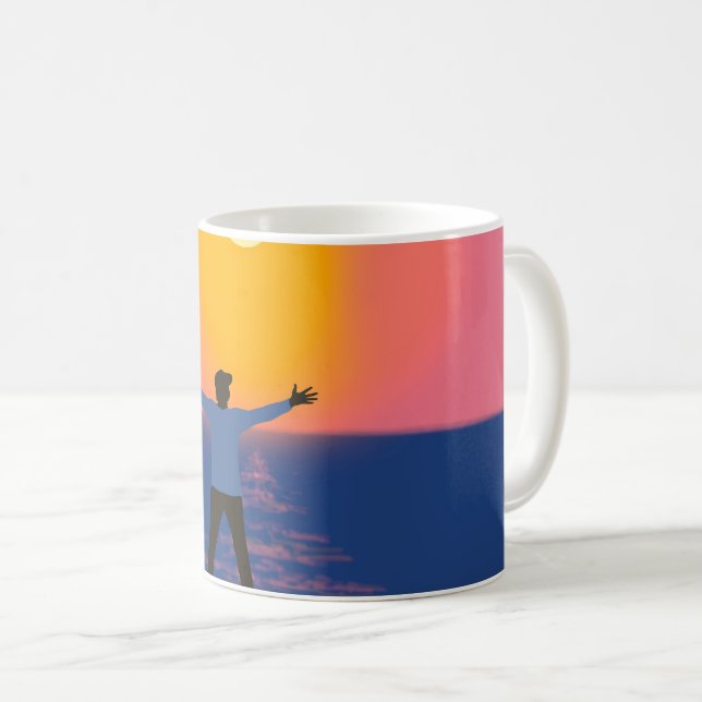 Caneca De Café Saudação ao Sol (Frente Esquerda)