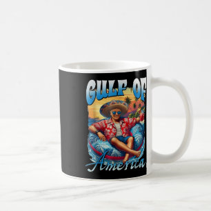 Caneca De Café Saudação Calma Do Golfo Da América Patrio