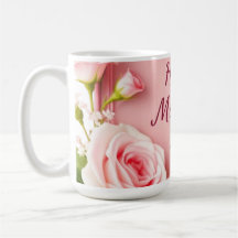 Saudação do Dia das Mães Rosa Elegante