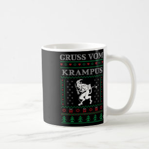 Caneca De Café Saudação Do Krampus Goth Camisola Feia De Natal Kr